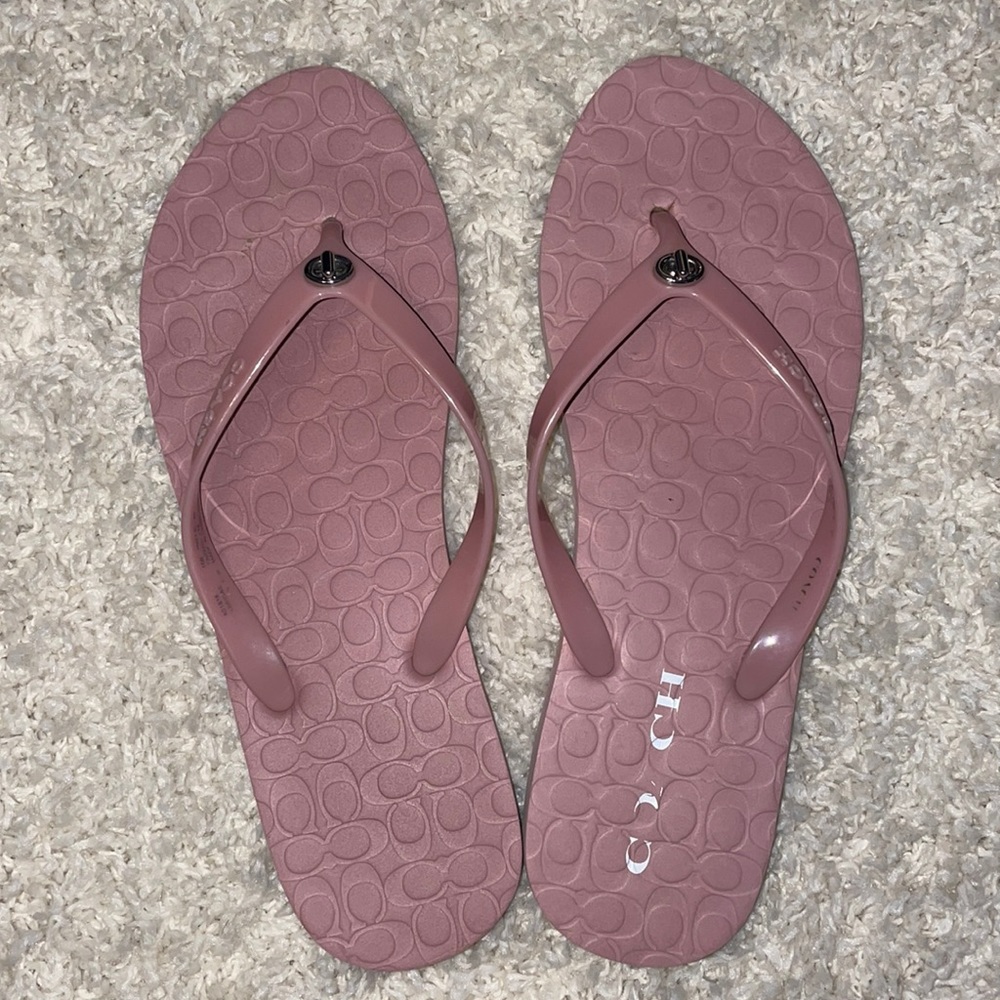 Coach flip flops